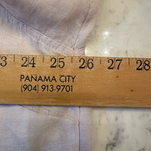 Sigrid Olsen 100% Linen Button Up Tunic Roll Tab Sleeve Cream Womens Sz 2XL Plus - Picture 6 of 7